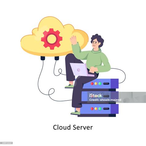 Cloud Server Flat Style Design Vector Stock Illustrations Stock Illustration Download Image