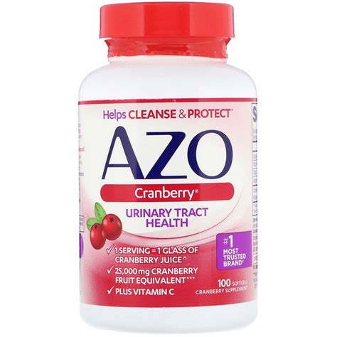 Azo Cranberry Urinary Tract Health 100 Softgels Singapore