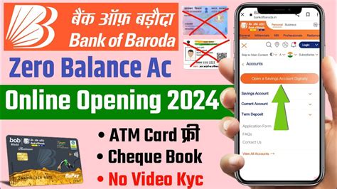 Bank Of Baroda Zero Balance Account Bank Of Baroda Online