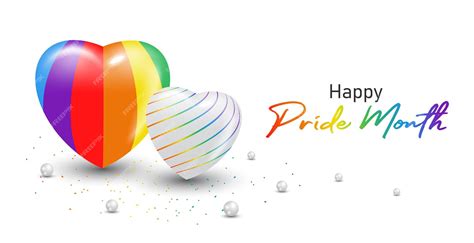 Premium Vector Happy Pride Month Lgbtq Template And Background With