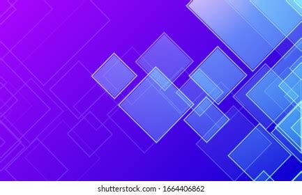 Vector Blue Squares Abstract Pattern Background Stock Vector Royalty