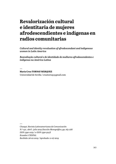 PDF Revalorización cultural e identitaria de mujeres