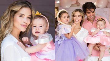 Filha de Carol Dias encanta ao surgir de princesa em festa de mesversário