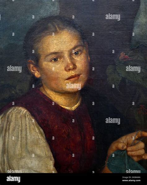 The Artist S Sister Agathe 1863 Painting By Hans Thoma 2 October 1839