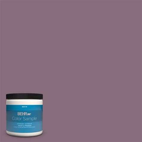 BEHR PREMIUM PLUS 8 Oz S110 6 Plum Royale Satin Enamel Interior