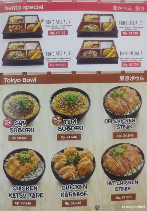 Selalu Diperbarui Menu Hokben Hoka Hoka Bento Pamulang Tangerang