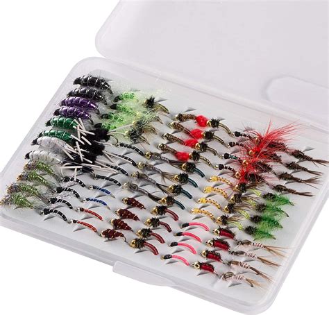 Bassdash Fly Fishing Nymph Flies Kit Pack Of Pcs Fly Lure With