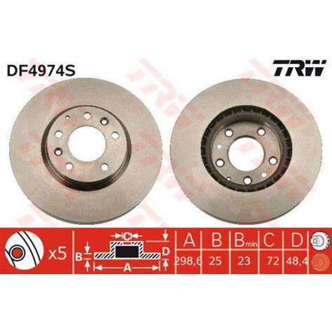 TRW DF4974S Fren Diski Ön Havalı TRW DF4974S | Otodeposu.com