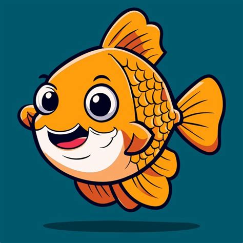 Un Conjunto De Dibujos A Mano De Peces Brillantes Personajes De Juegos