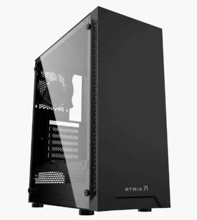 Atrix Metal Tempered Glass Mid Tower Computer Case Ben S Bargains