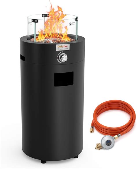 Onlyfire Abnehmbare Gas Feuerstelle Runde Outdoor Gas Feuertisch Mit