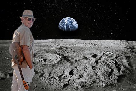 he's now on his beach house on the moon : r/jimmybuffett