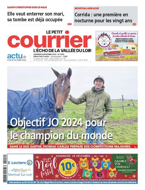 Le Petit Courrier L Echo De La Vall E Du Loir N Du D Cembre