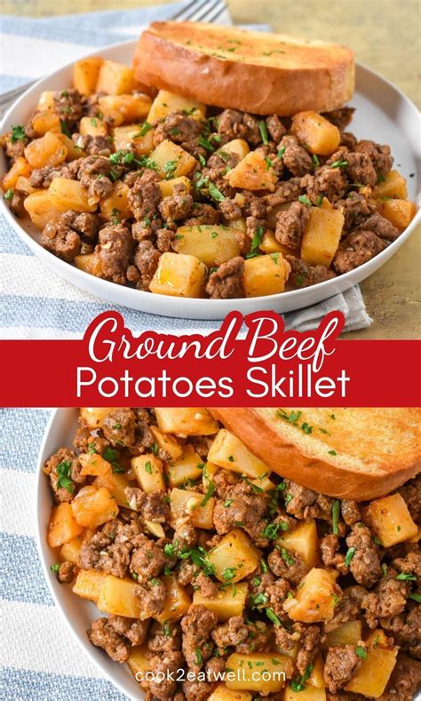 Easy Ground Beef Potatoes Skillet Recipe【2024】