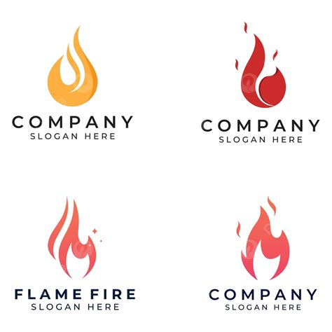 Flame Fireball And Embers Logo Design With Vector Illustration Template