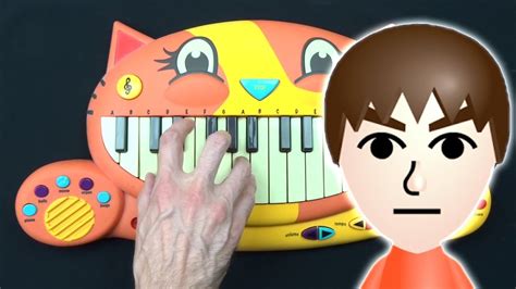 HOW TO PLAY MII CHANNEL THEME ON A CAT PIANO YouTube