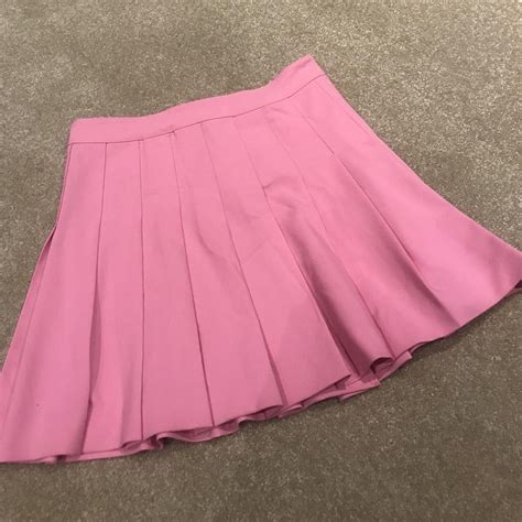 DEPOP PAYMENTS ONLY Hot Pink Pleated Skirt Depop