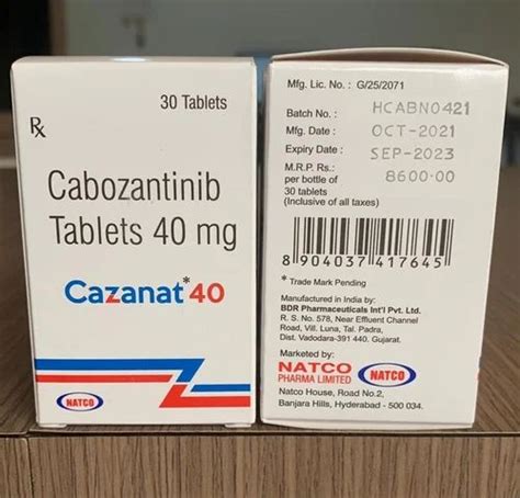 Cabozanitinib Allopathic Cazanat Tablets Mg At Bottle In