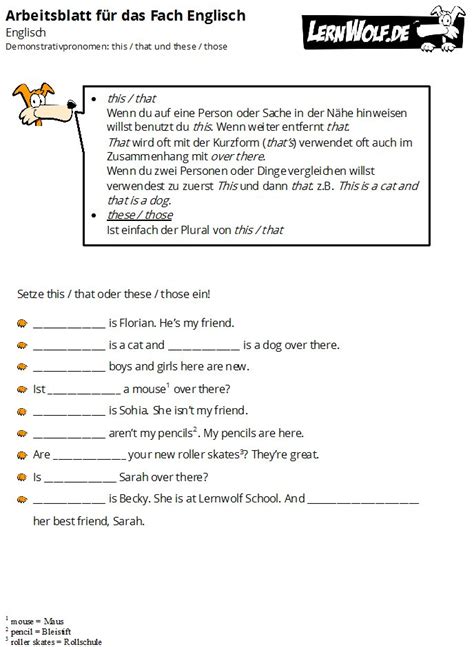 Übungen Englisch Grammatik Kostenlos Zum Download Lernwolfde