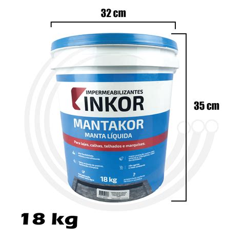 Manta Liquida Mantakor 18kg Branco Impermeabilizante