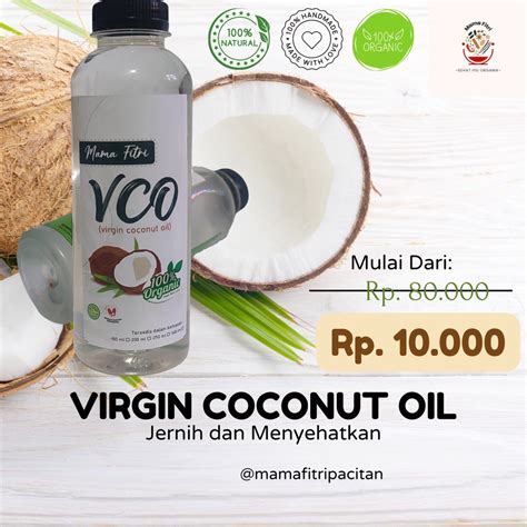 Jual Vco Virgin Coconut Oil Minyak Kelapa Asli 100ml 200ml 250ml Minyak Kelapa Murni Shopee