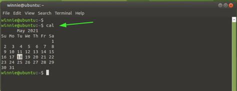 The Linux Cal Command