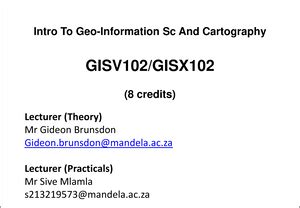 Gisv Gisx Lecture What Is Gis Lecture What Is Gis