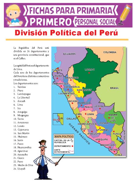 División Política del Perú para Primer Grado de Primaria - La Republica ...