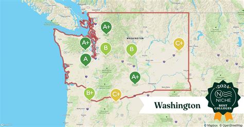 Colleges In Washington Map - Alvina Margalit