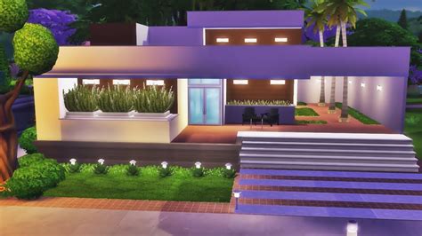 JOGO BASE CASA MODERNA TÉRREA The Sims 4 Speed Build YouTube