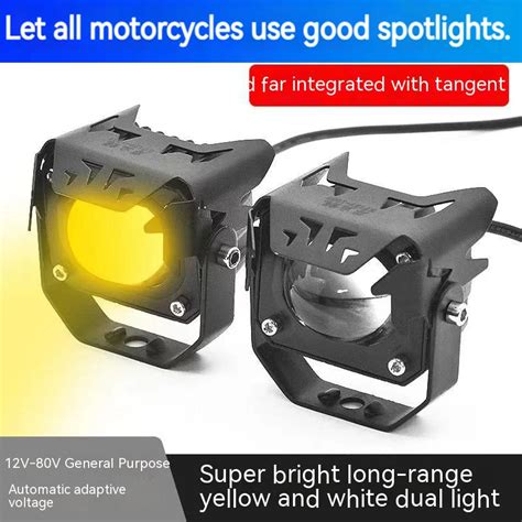 Faros Led Adicionales Para Motocicleta L Mpara De Luz Led 12 80V Doble