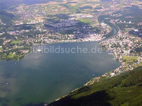 Gmunden Sterreich Von Oben Traunsee Bei Gmunden Sterreich