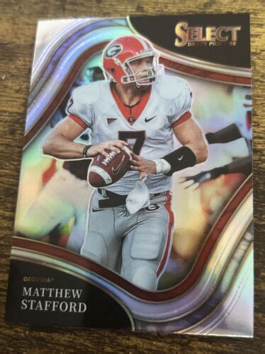 Panini Select Draft Picks Matthew Stafford Field Level Silver