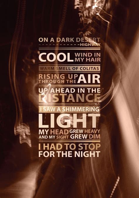 Hotel California by banyah87 on DeviantArt | Lyrics to live by, Music ...