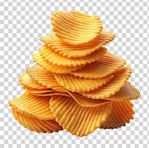 Premium Psd Stack Pile And Heap Of Ripple Crispy Potato Chips