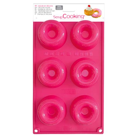 Molde Silicona 3D Donuts 6 Cavidades My Karamelli