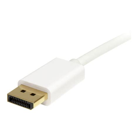 2m 6 Ft White Mini Displayport To Displayport 12 Adapter