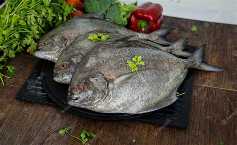Premium Photo Pomfret Fish Black