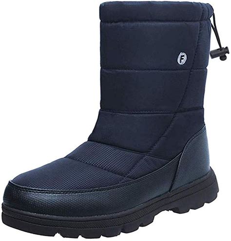 Amazon Silentcare Mens Winter Mid Calf Snow Boot Fur Warm