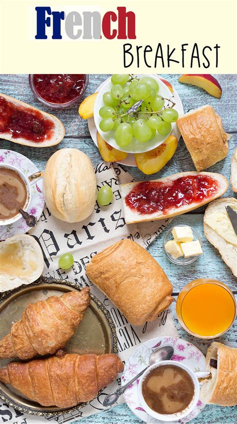 A Look At The Famous French Breakfast Featuring A Selection Of Breads