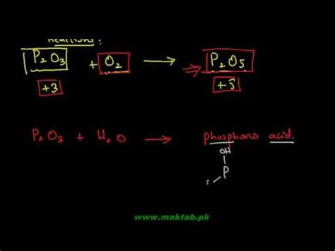 Fsc Chemistry Book Ch Lec Oxides Of Phosphorus Youtube