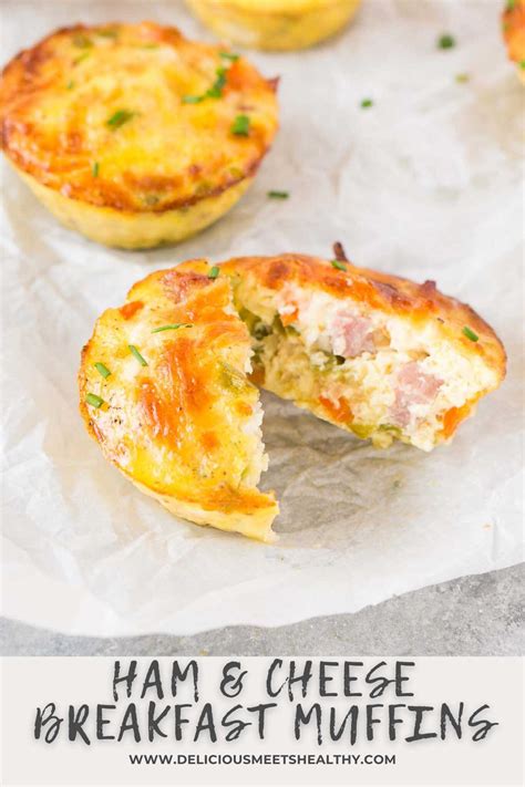 Ham And Cheese Breakfast Muffins Delicious Meets Healthy