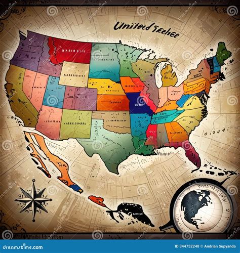 map of usa state borders