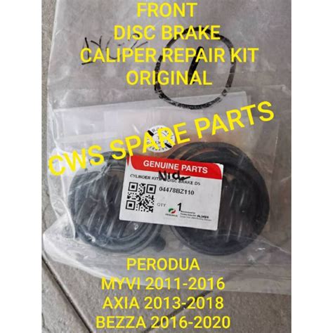 ORIGINAL FRONT FULL DISC BRAKE SEAL CALIPER REPAIR KIT PERODUA MYVI