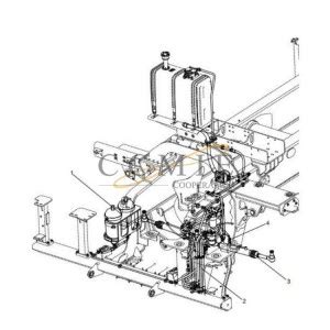 China 331400628 Steering Cylinder XCMG Mining Truck Spare Parts