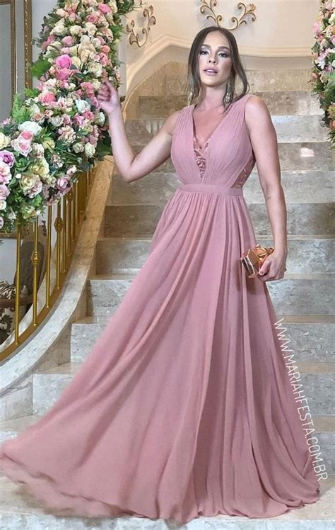 Vestido Longo Rose Queimado Para Madrinha De Casamento Beach Wedding Dress Mermaid Wedding