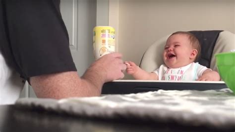 You will never know joy as pure as this baby laughing at her dad's antics | Mashable