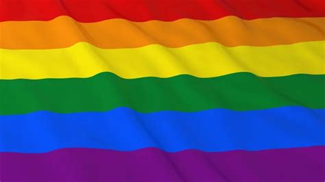 Gay Pride Flag Hd Background Rainbow Flag 3d Illustration — Stock