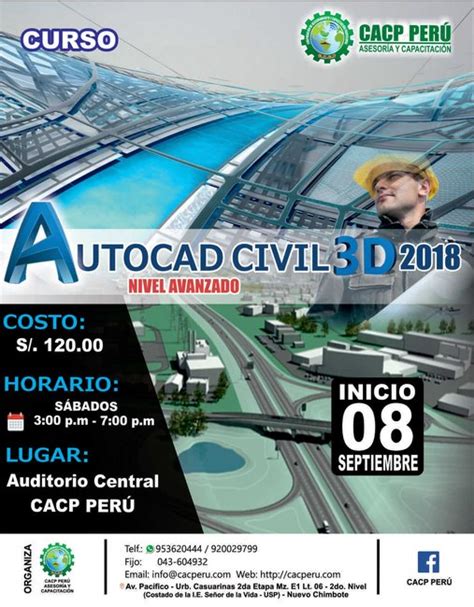 CACP Perú Curso Autocad Civil 3D 2018 Nivel Avanzado 2018 I