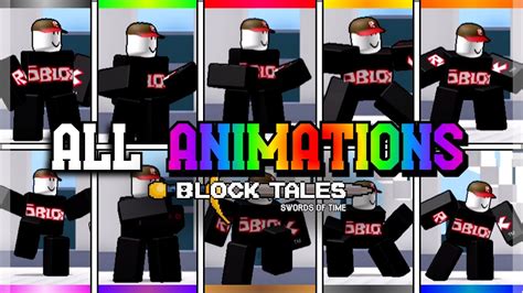 Block Tales How To Get Different Animations All Animations Showcase